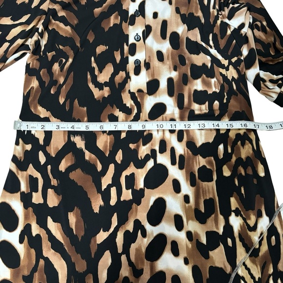 En Focus Studio Women's Animal Print Dress, 3/4 Sleeves, Size 12 - Picture 11 of 13